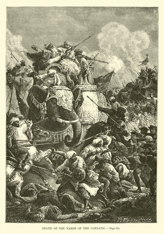 Death of the Nabob of the Carnatic by French School