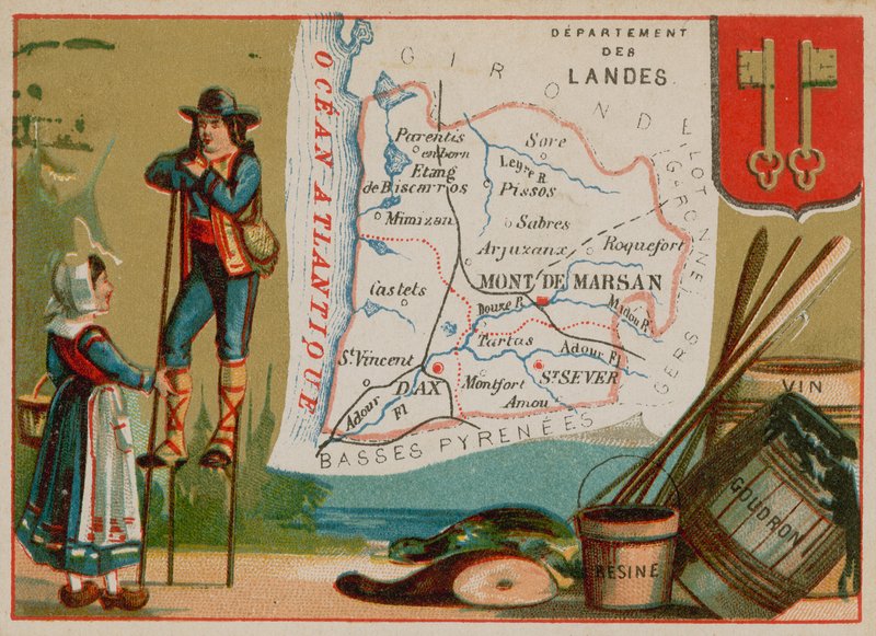 Department of Landes in southern France by French School