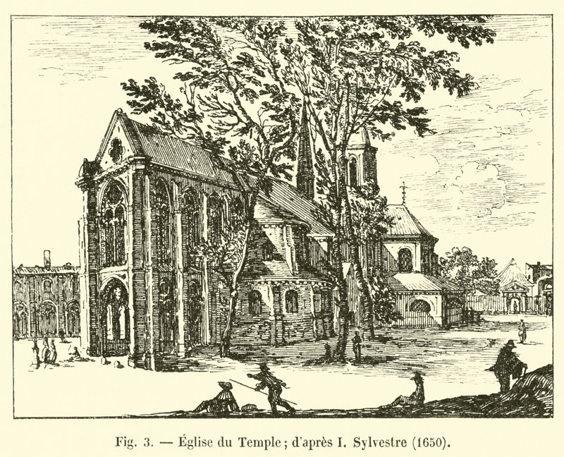 Temple Church; after I. Sylvestre, 1650 by French School