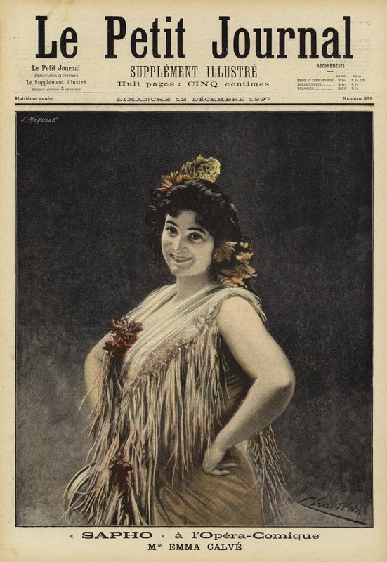 Emma Calve in Sappho at the Opera-Comique, Paris by French School