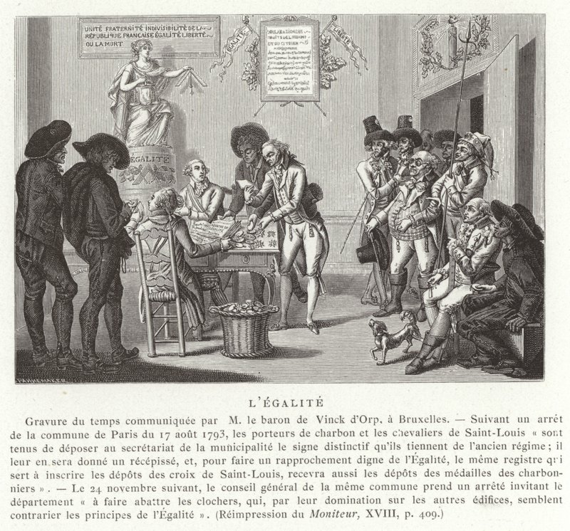 Equality, French Revolution, 1793 by French School