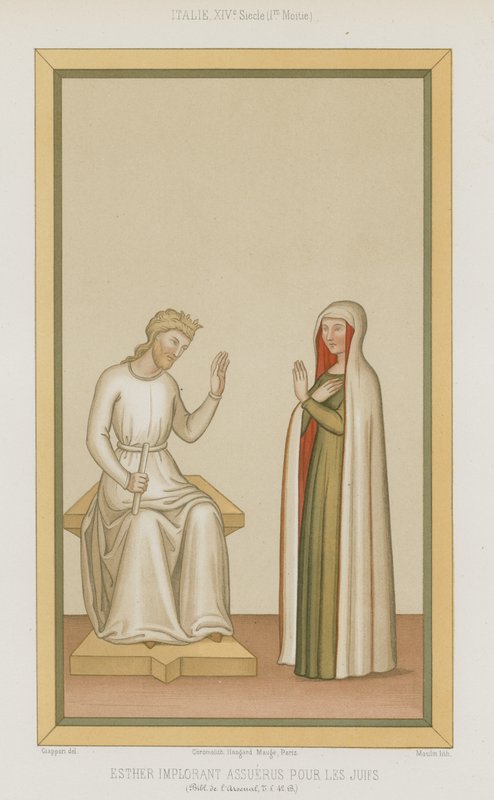 Esther Pleading with Ahasuerus for the Jews by French School