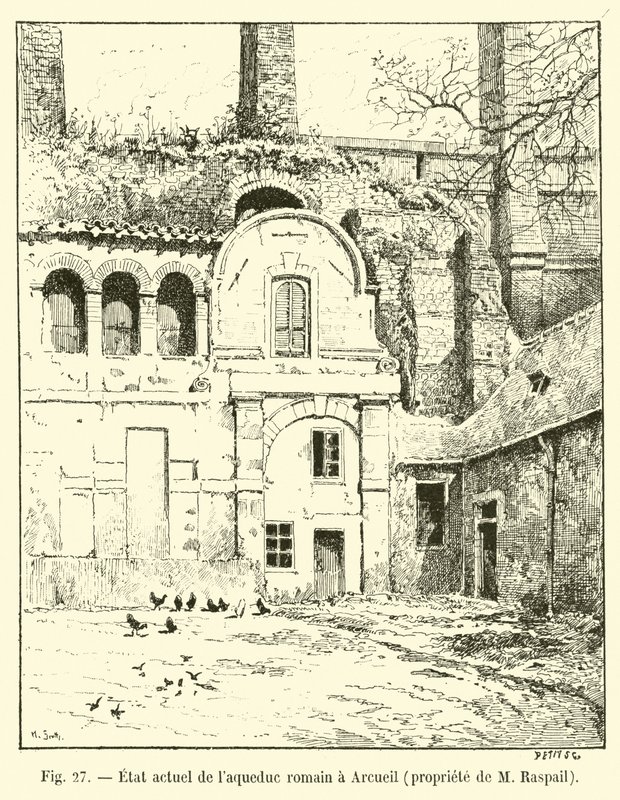Current State of the Roman Aqueduct at Arcueil, Property of M Raspail by French School