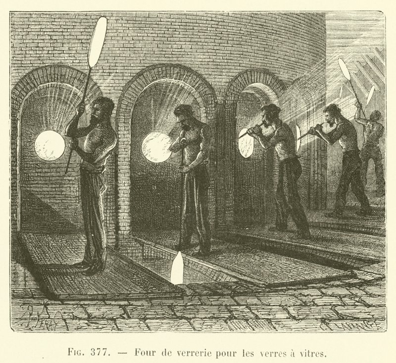 Glass Furnace for Window Glass by French School