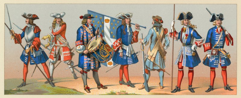 France XVII-XVIIIth Century Costume by French School