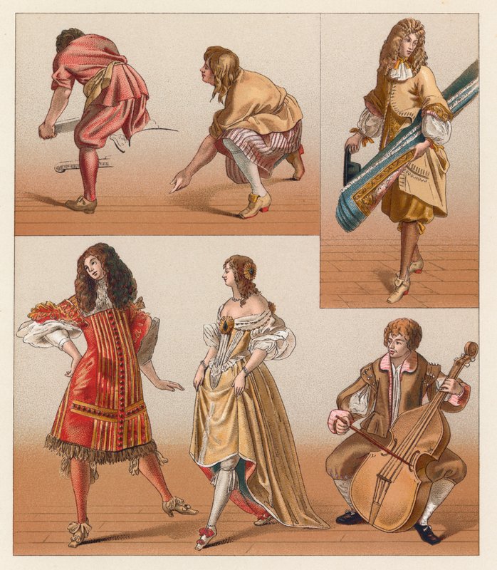 France XVIIth Cent Costume by French School
