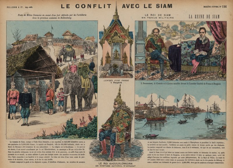 Franco-Siamese War, 1893 by French School