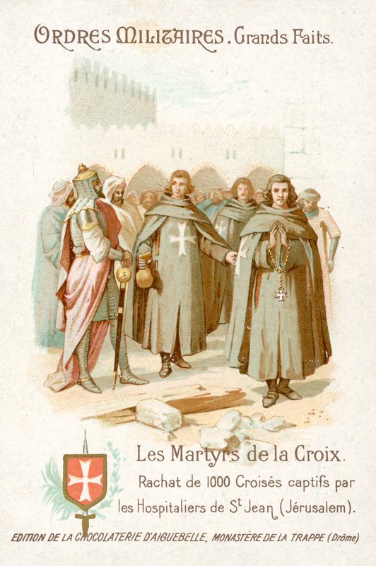 Freeing of 1000 Captured Crusaders by the Knights Hospitaller, Jerusalem by French School
