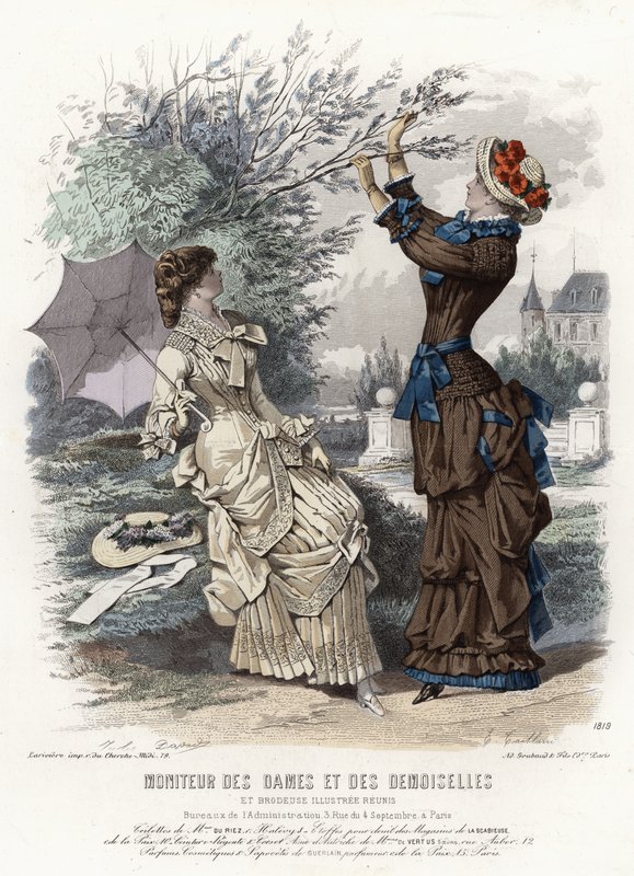 French fashion plate, late 19th century by French School