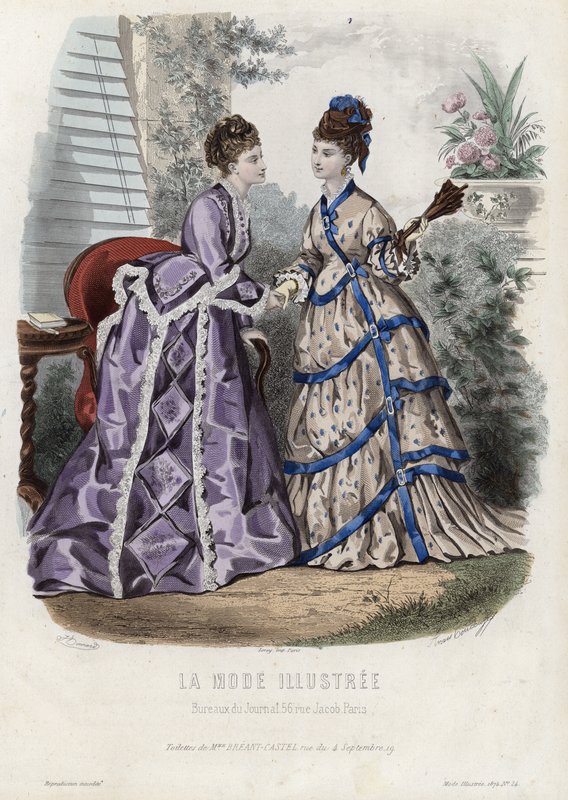 French Fashion Plate, Late 19th Century by French School