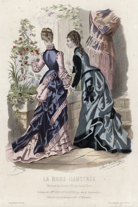 French Fashion Plate, Late 19th Century by French School