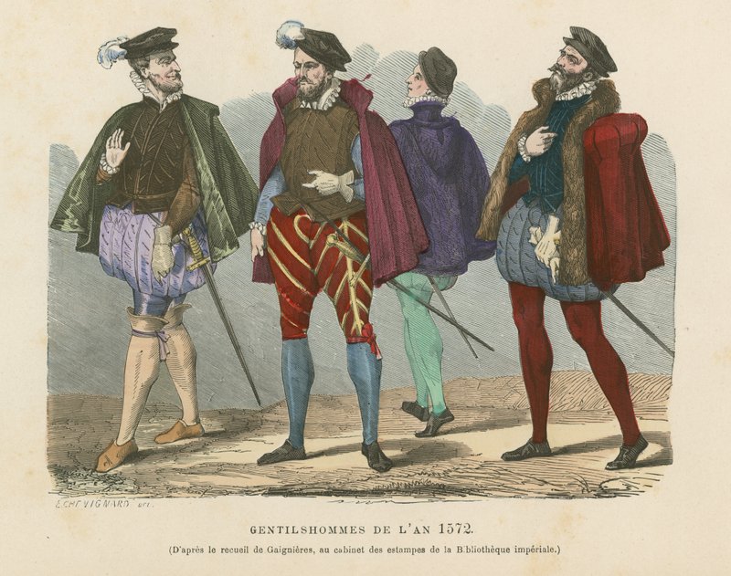 French Gentlemen, 1572 by French School