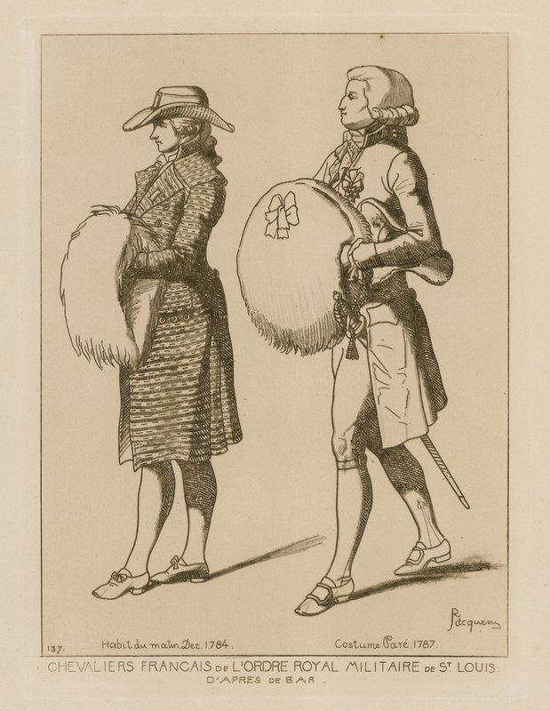 French Knights of the Royal Military Order of St. Louis by French School