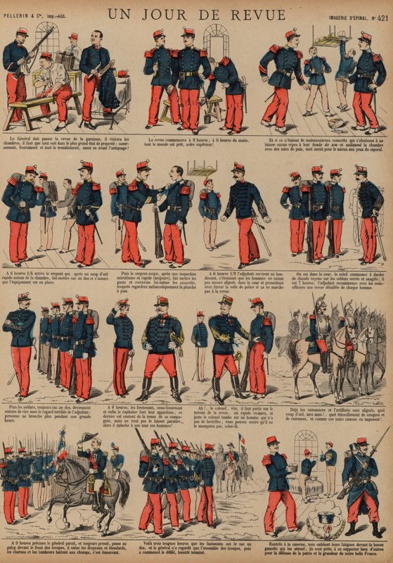 French Soldiers on the Day of a Review by French School