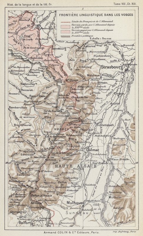 Linguistic Frontier in the Vosges by French School