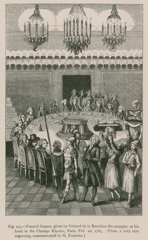 Funeral Supper, given by Grimod de la Reyniere the Younger, at his Hotel in the Champs Elysees, Paris, Feb. 1st, 1783 by French School