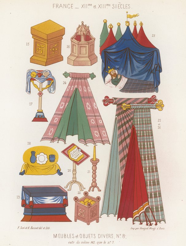 Furniture and Various Objects of the 12th and 13th Centuries by French School