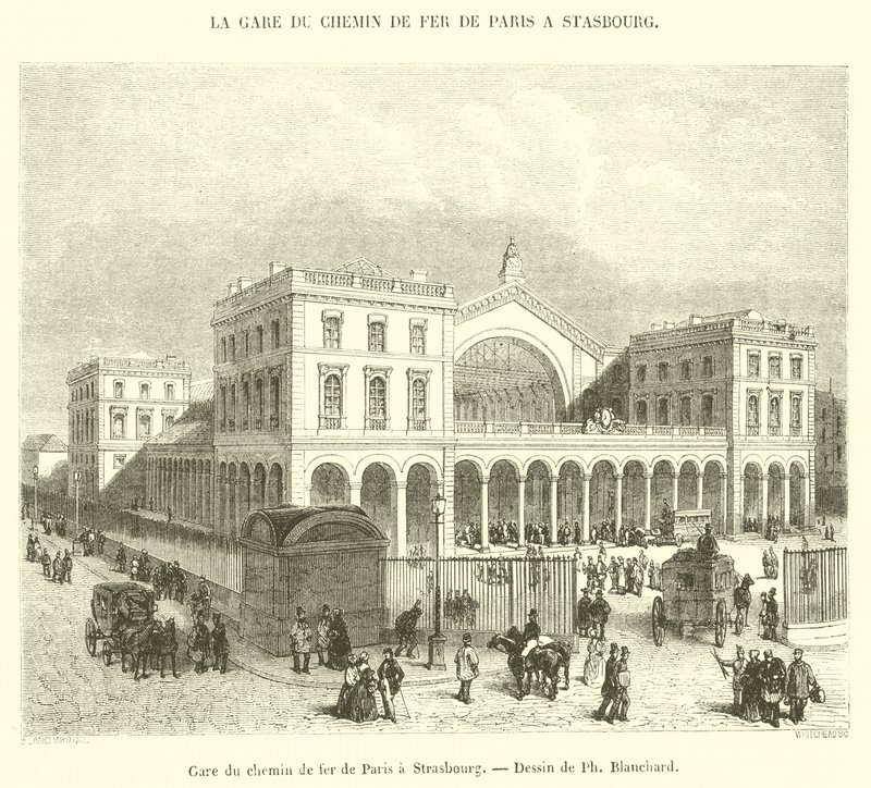 Paris to Strasbourg Railway Station by French School