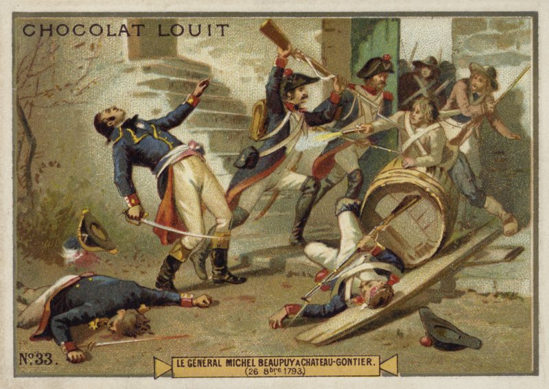 General Michel de Beaupuy wounded at Chateau-Gontier, Vendee Uprising, 26 October 1793 by French School