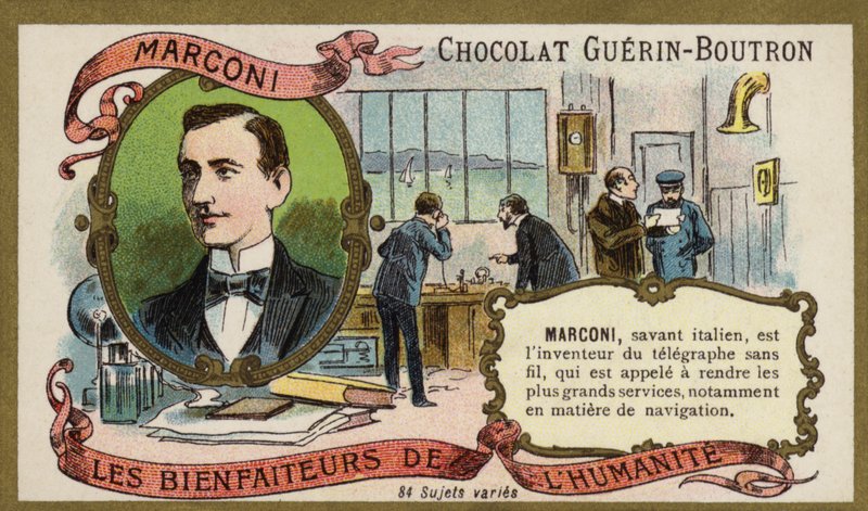 Guglielmo Marconi, Italian inventor and radio pioneer by French School