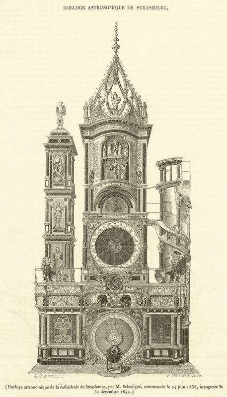Astronomical clock of the Strasbourg Cathedral by French School