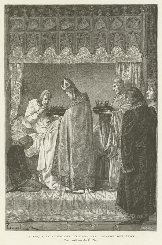 He Received the Crown of Thorns with Great Devotion by French School