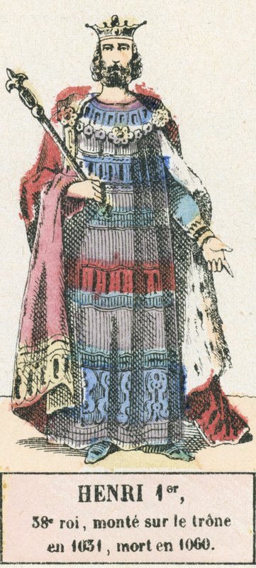 Henry I, 38th King, Ascended the Throne in 1031, Died in 1060 (engraving) by French School