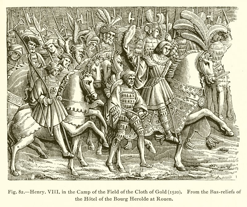 Henry VIII in the Camp of the Field of the Cloth of Gold (1520) by French School