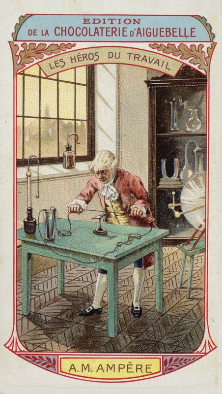 Heroes of Labour - Andre-Marie Ampere, French physicist and mathematician by French School