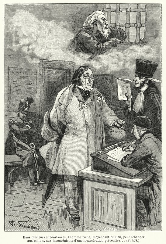 Illustration for The Wandering Jew by French School