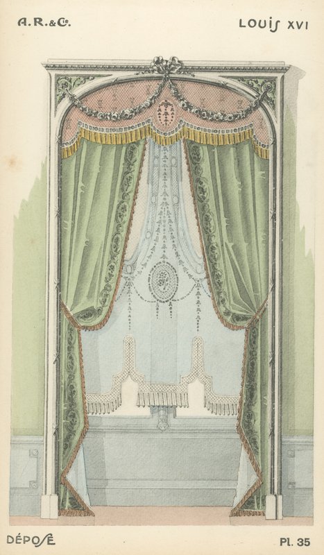 Illustration from interior design product catalogue from A R & Cie, France by French School