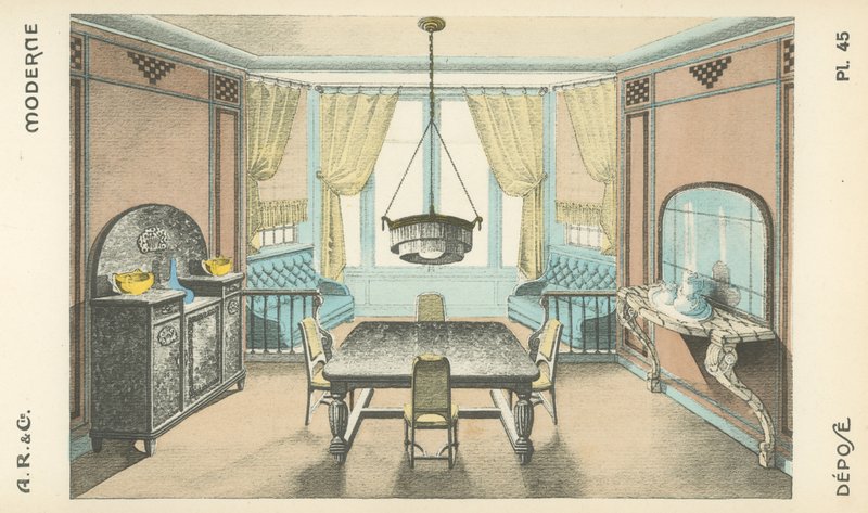 Illustration from interior design product catalogue from A R & Cie, France by French School