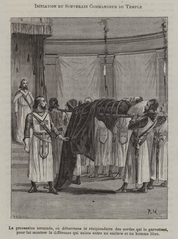 Initiation of a Commander of the Temple by French School