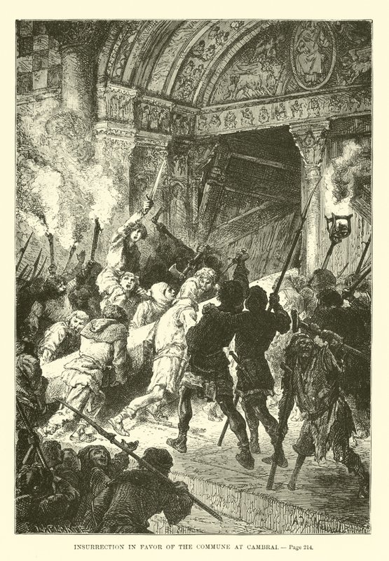 Insurrection in Favor of the Commune at Cambrai by French School