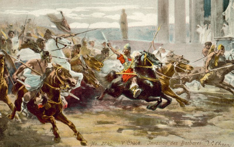 Invasion of the Barbarians by French School