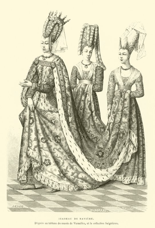 Isabeau de Baviere (engraving) by French School