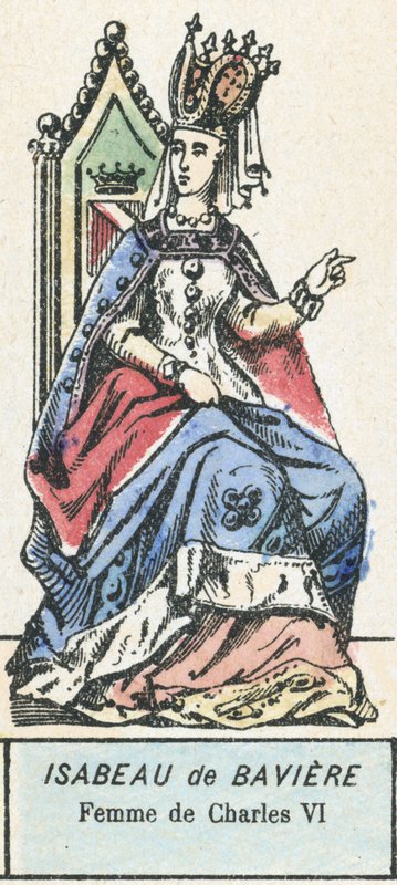 Isabeau of Bavaria, Wife of Charles VI (engraving) by French School