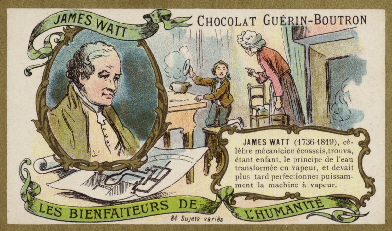 James Watt, Scottish engineer and inventor by French School
