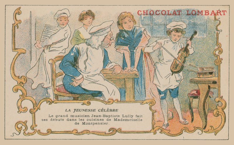 Jean-Baptiste Lully, the famous musician making his musical debut in the kitchen of the Duchess of Montpensier by French School