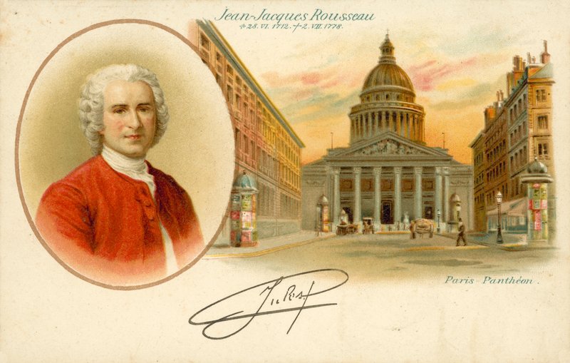 Jean-Jacques Rousseau, Paris Pantheon by French School
