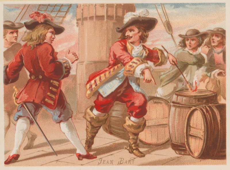 Jean Bart, French naval commander and privateer of the late 17th Century by French School