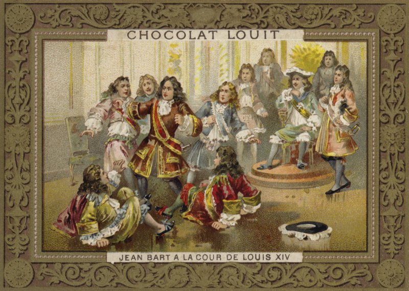 Jean Bart at the court of Louis XIV by French School