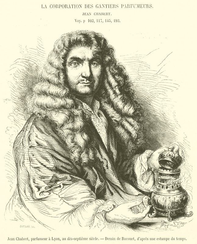 Jean Chabert, perfumer in Lyon, in the seventeenth century (engraving) by French School