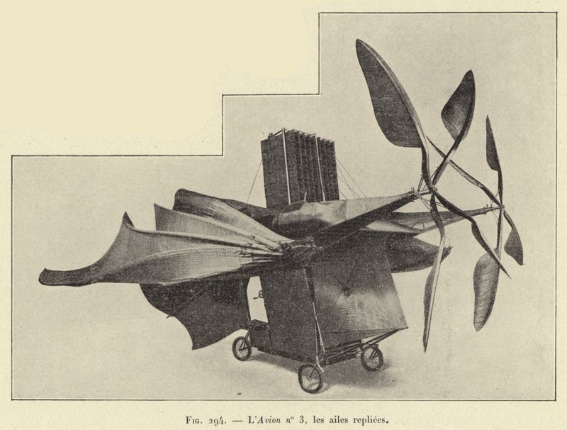 The Airplane No. 3, Wings Folded (engraving) by French School