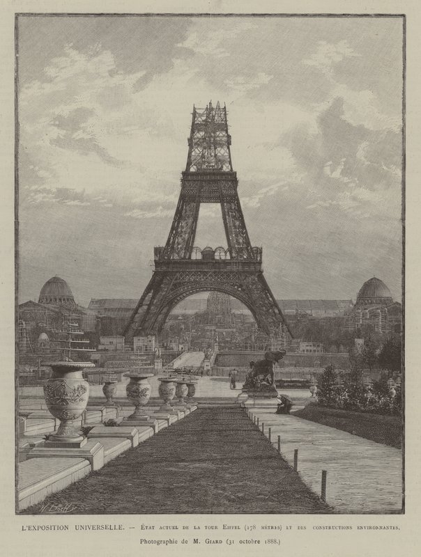 The Universal Exposition, Current State of the Eiffel Tower by French School