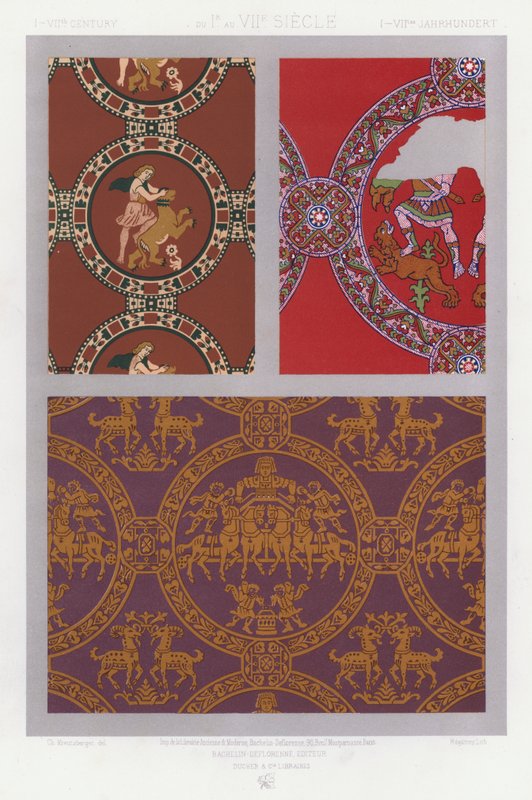 The Ornament of Fabrics: I-VIIth Century by French School