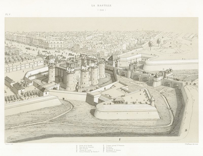 The Bastille, 1650 by French School