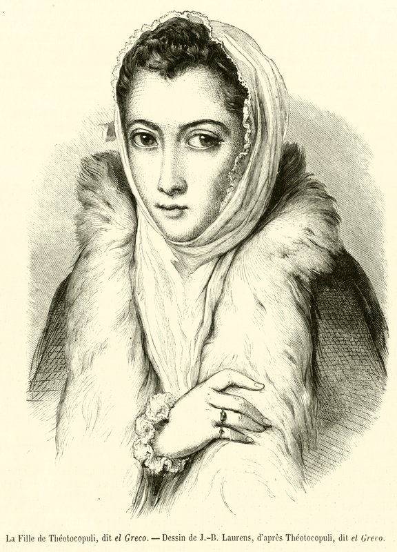 The Daughter of Theotocopuli, called El Greco by French School