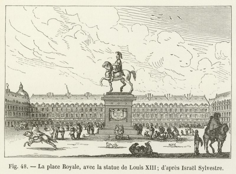 Place Royale, with the Statue of Louis XIII; after Israel Sylvestre by French School
