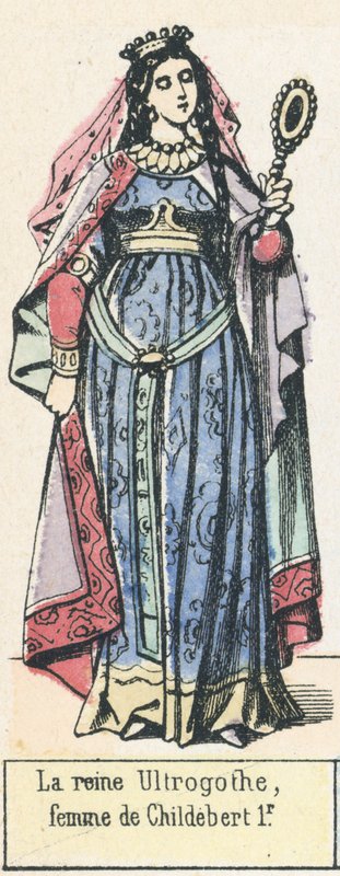 Queen Ultrogothe, Wife of Childebert I by French School